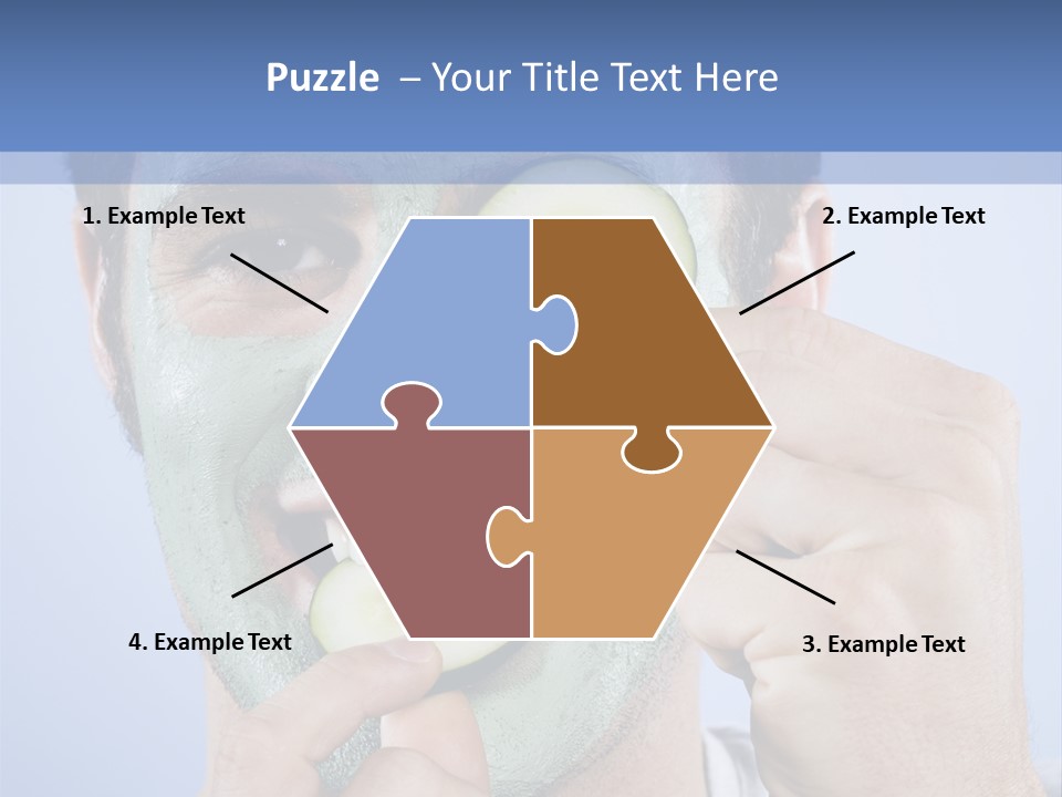 Vertical Happy Mask PowerPoint Template