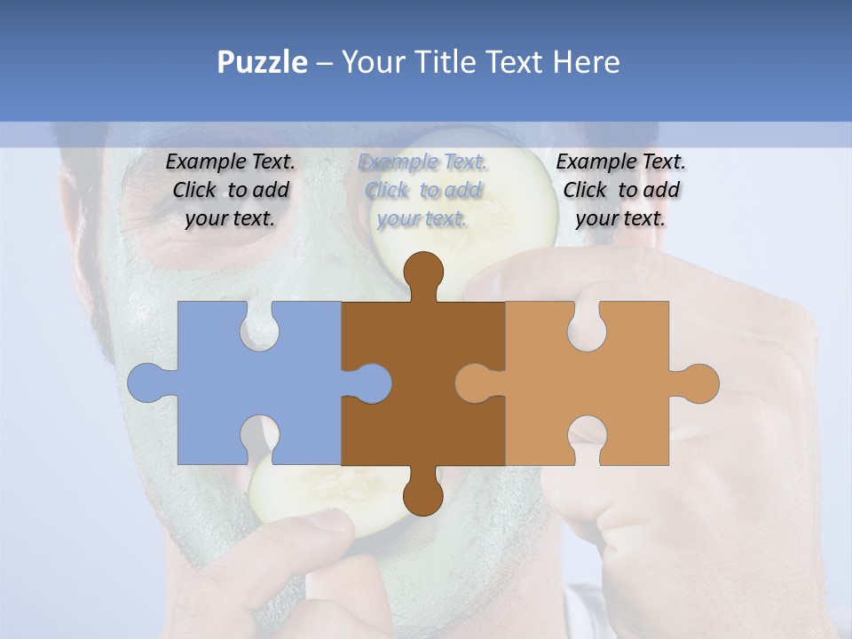 Vertical Happy Mask PowerPoint Template