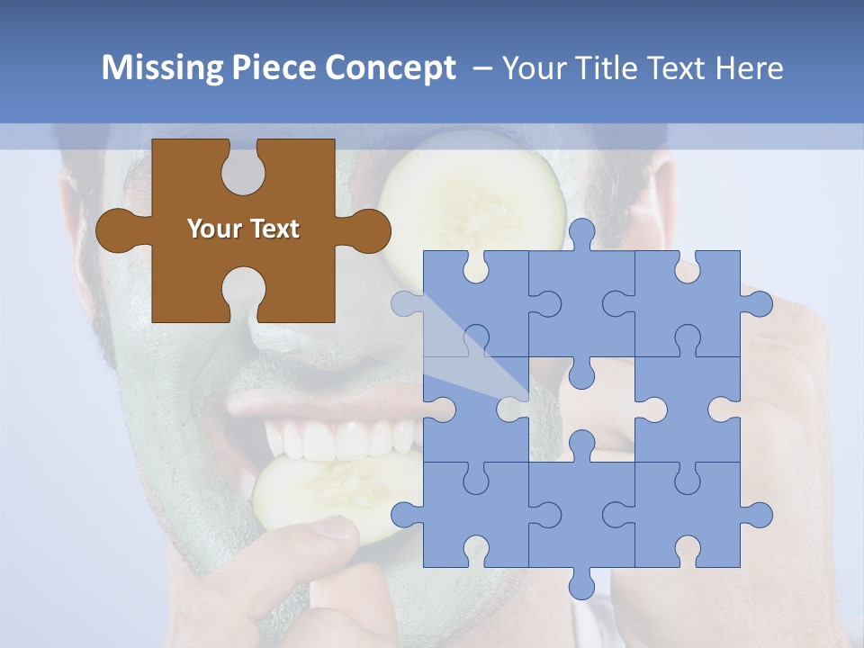 Vertical Happy Mask PowerPoint Template