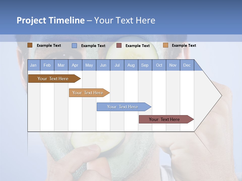 Vertical Happy Mask PowerPoint Template