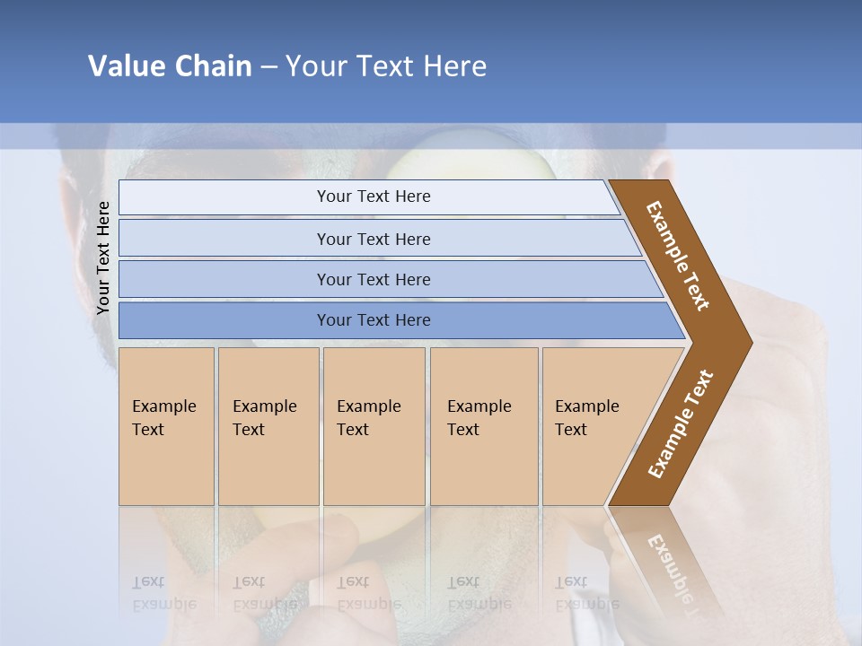 Vertical Happy Mask PowerPoint Template
