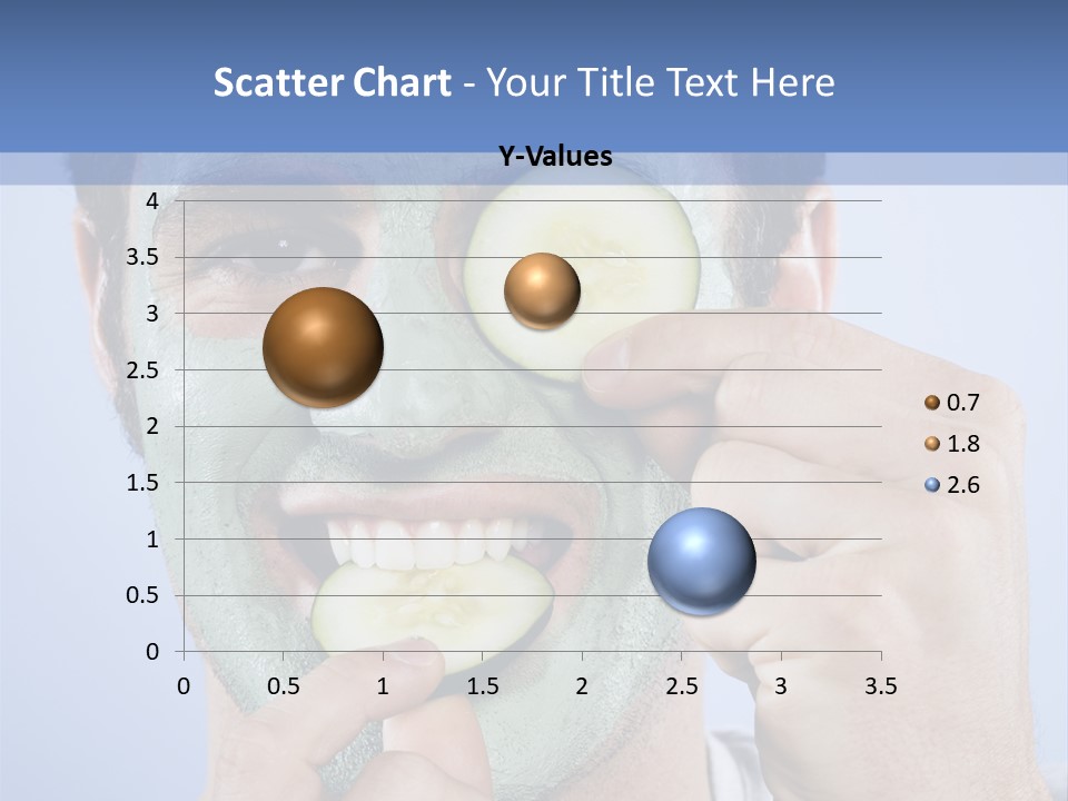 Vertical Happy Mask PowerPoint Template