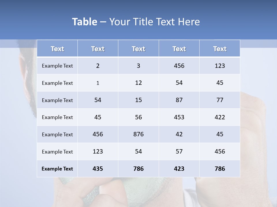 Vertical Happy Mask PowerPoint Template