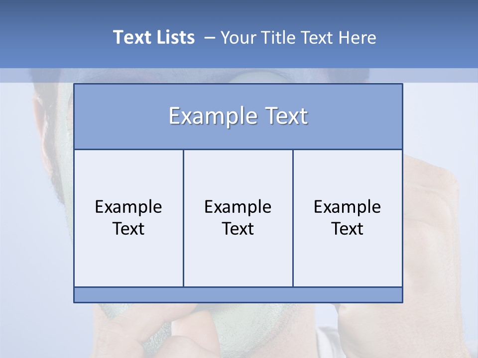 Vertical Happy Mask PowerPoint Template