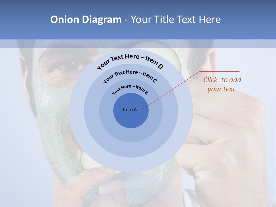 Vertical Happy Mask PowerPoint Template