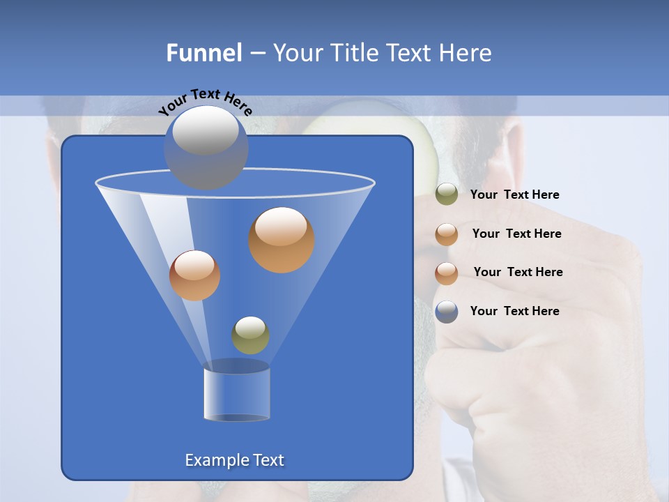 Vertical Happy Mask PowerPoint Template