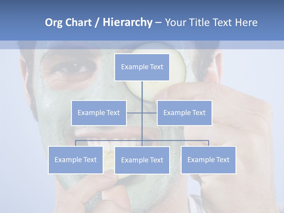 Vertical Happy Mask PowerPoint Template