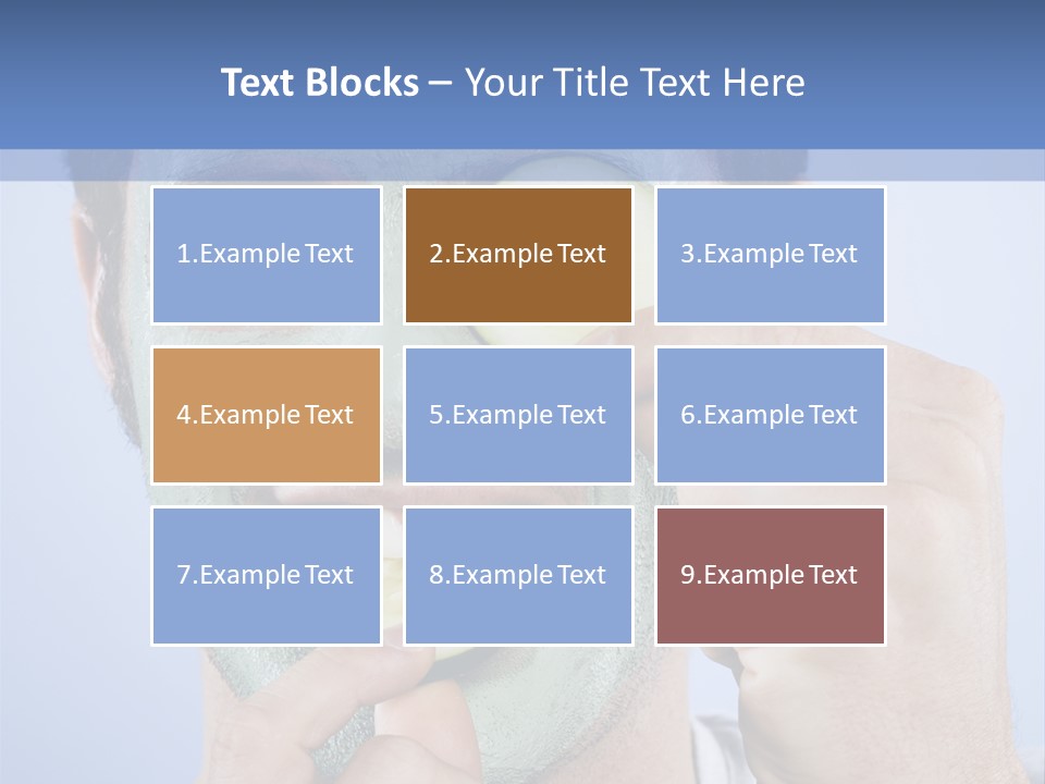 Vertical Happy Mask PowerPoint Template