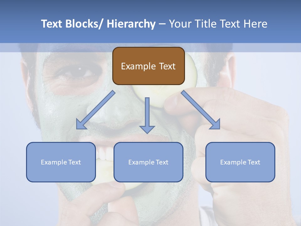 Vertical Happy Mask PowerPoint Template