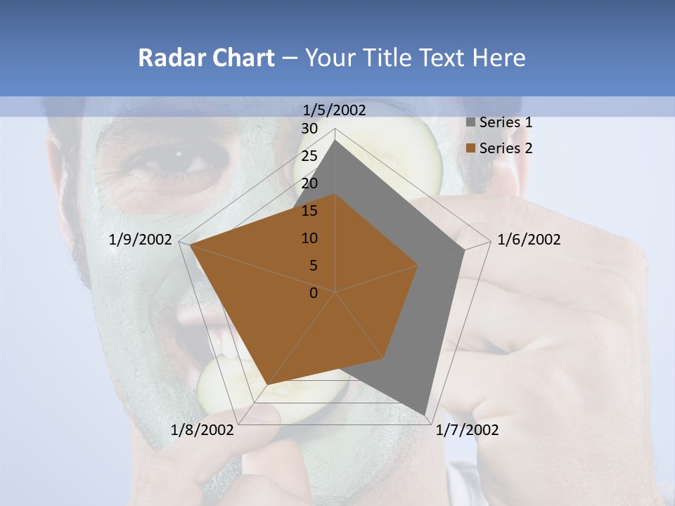 Vertical Happy Mask PowerPoint Template