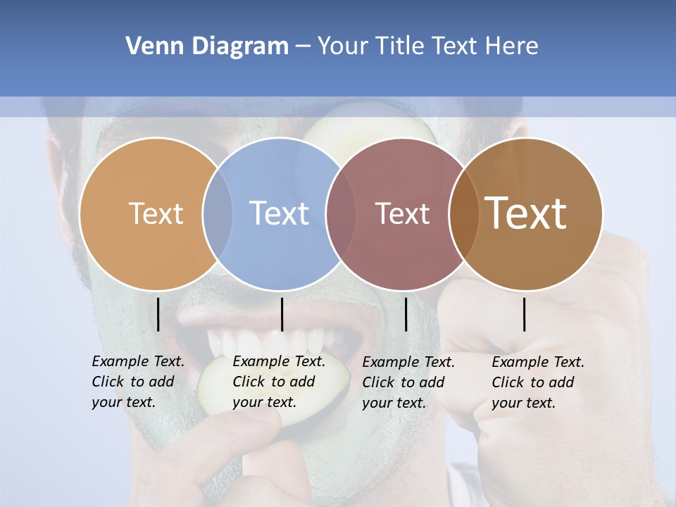 Vertical Happy Mask PowerPoint Template