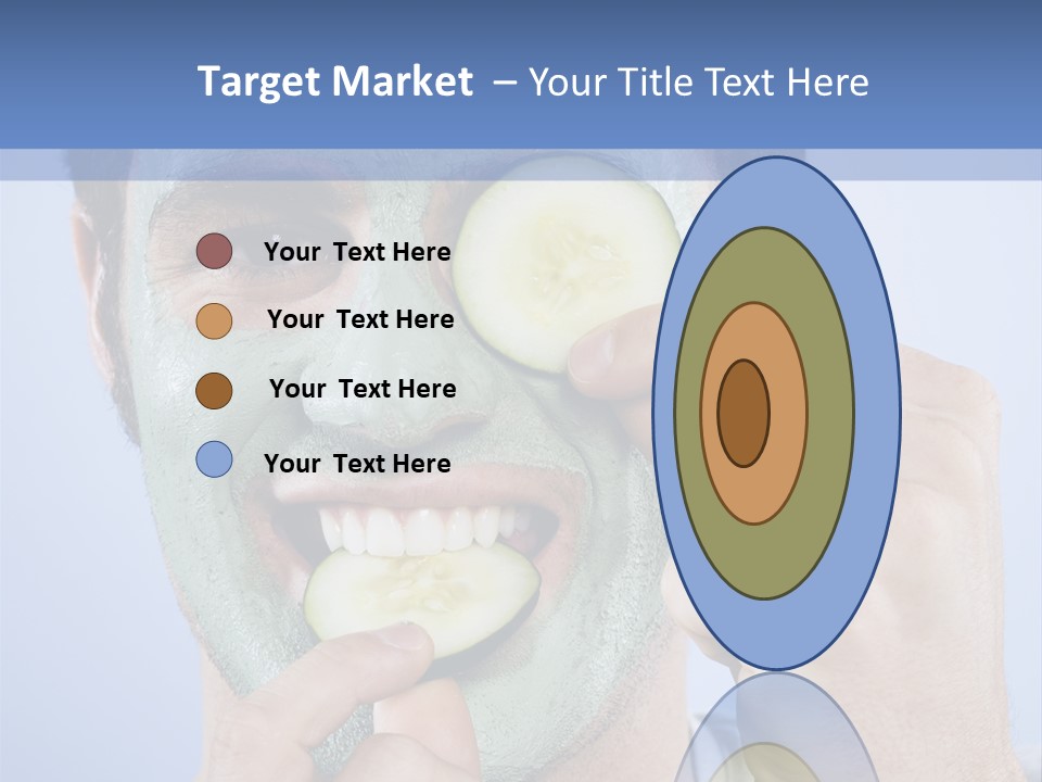 Vertical Happy Mask PowerPoint Template