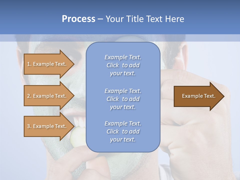 Vertical Happy Mask PowerPoint Template