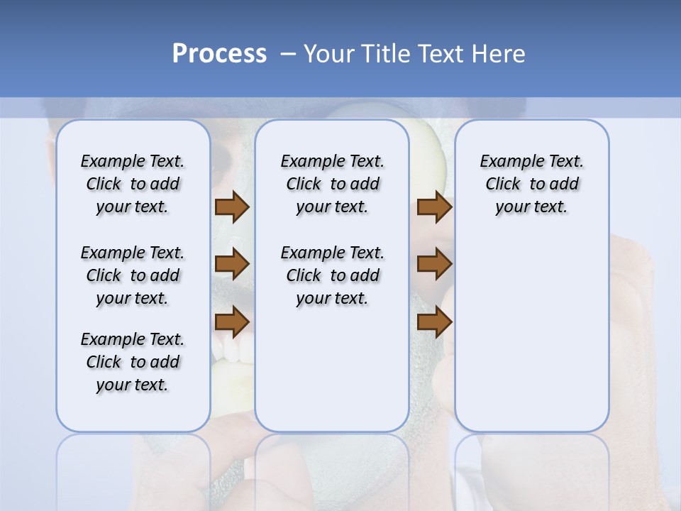 Vertical Happy Mask PowerPoint Template