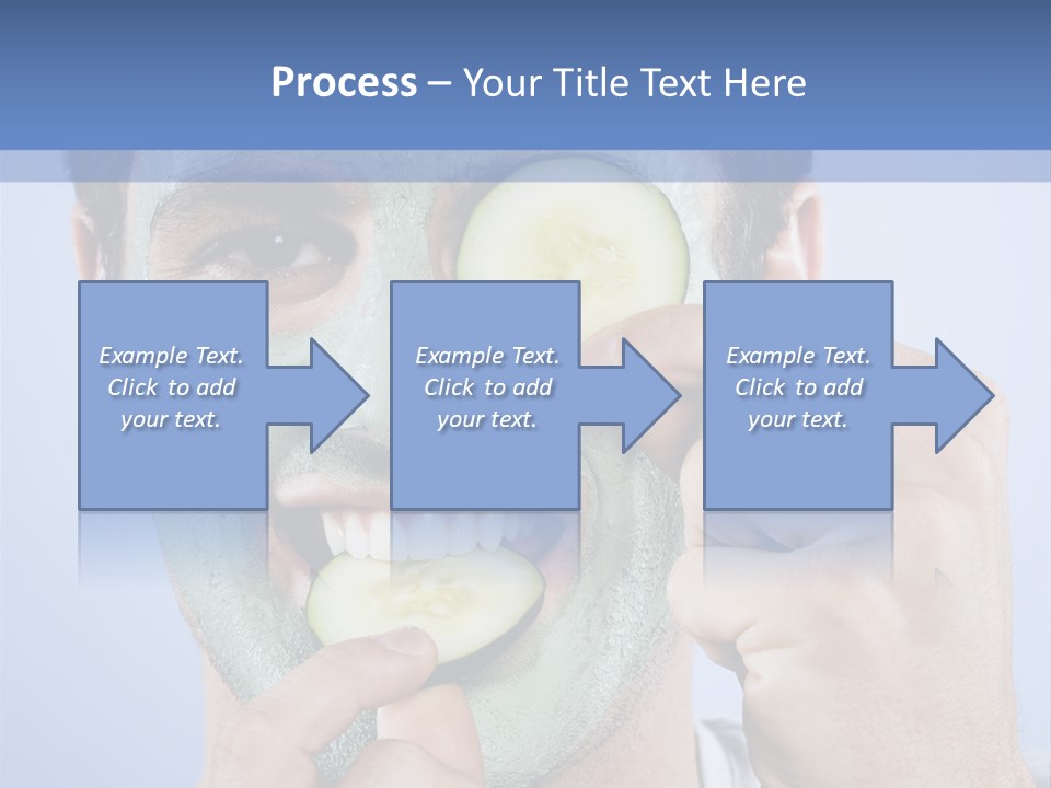 Vertical Happy Mask PowerPoint Template