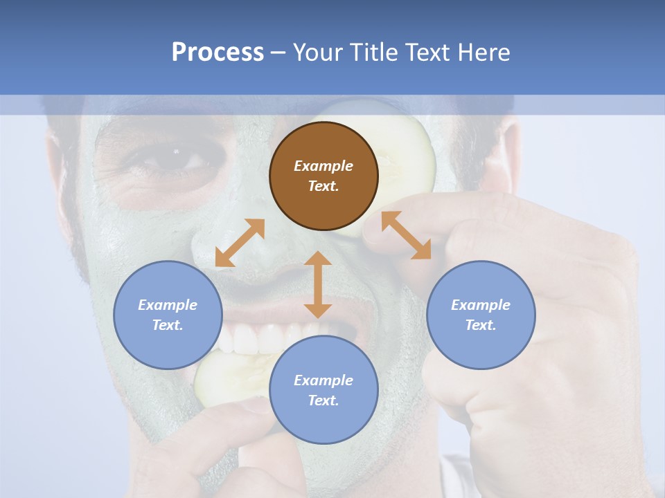 Vertical Happy Mask PowerPoint Template
