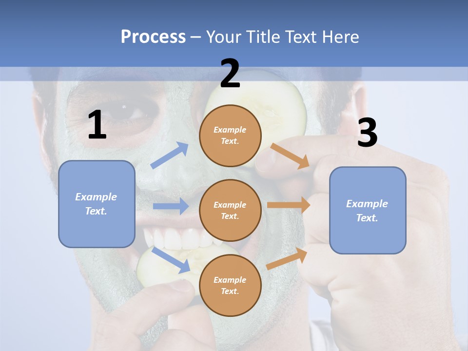 Vertical Happy Mask PowerPoint Template