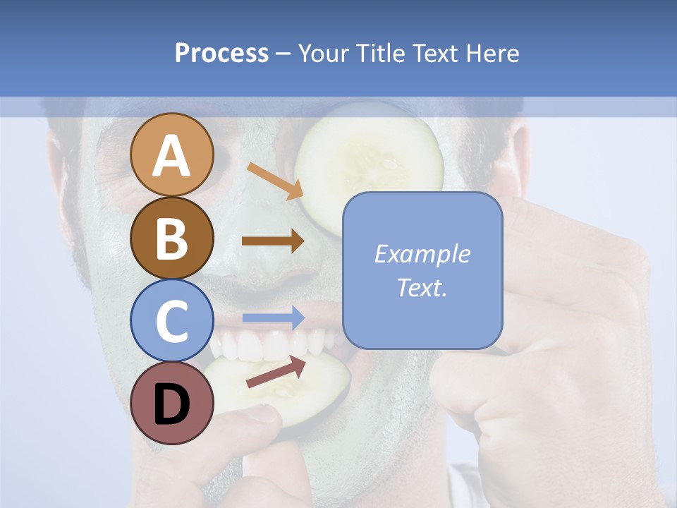 Vertical Happy Mask PowerPoint Template