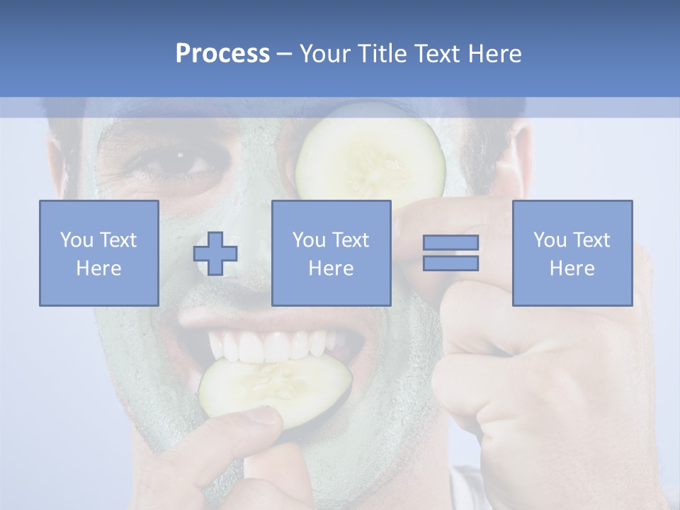 Vertical Happy Mask PowerPoint Template