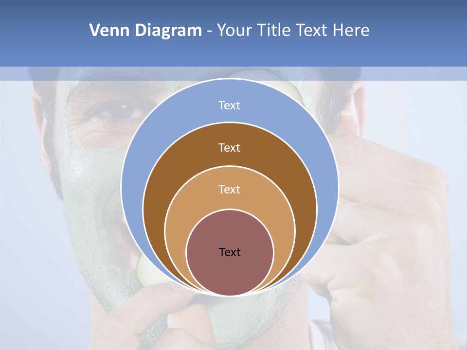 Vertical Happy Mask PowerPoint Template