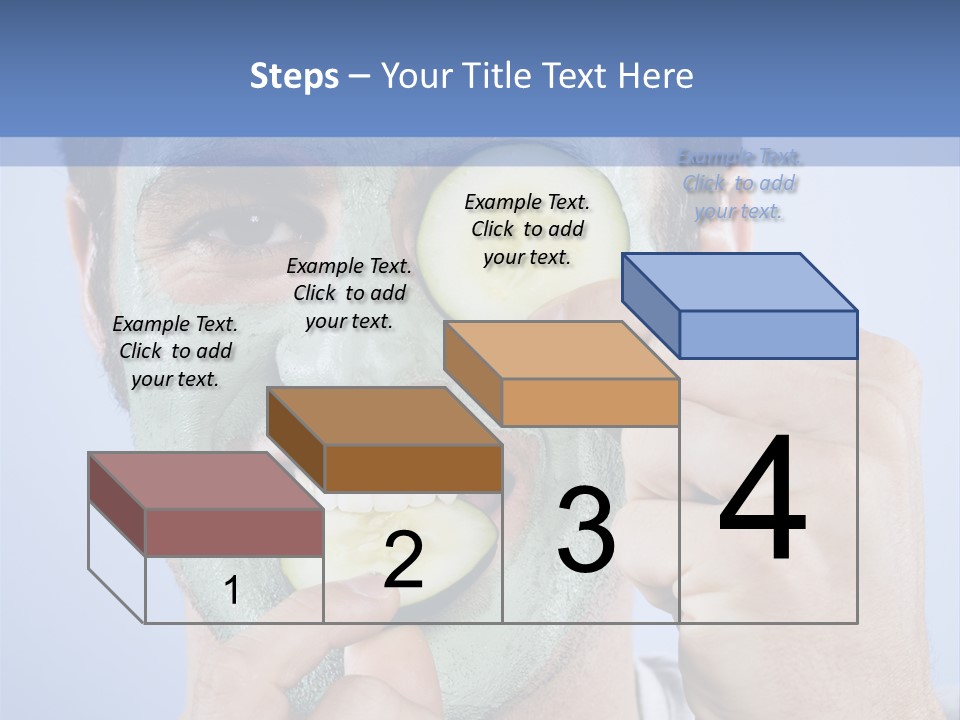 Vertical Happy Mask PowerPoint Template