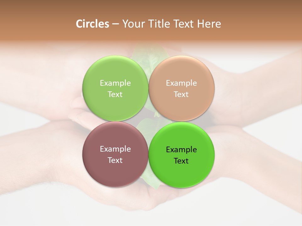 Hold Green Develop PowerPoint Template