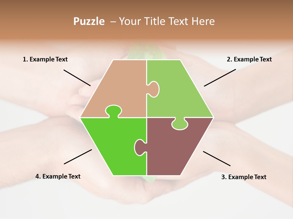 Hold Green Develop PowerPoint Template