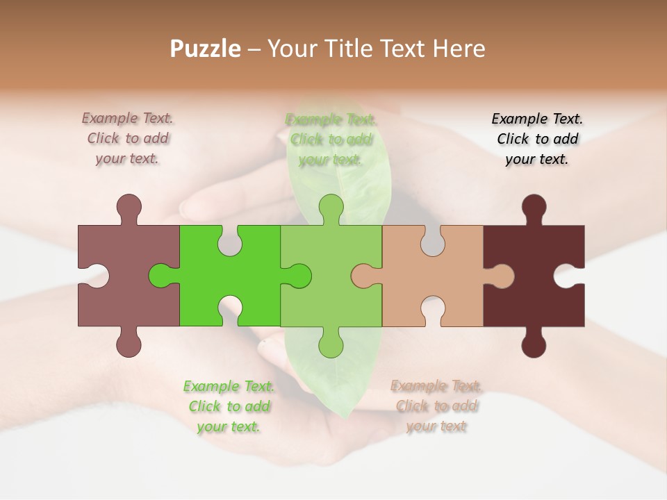Hold Green Develop PowerPoint Template