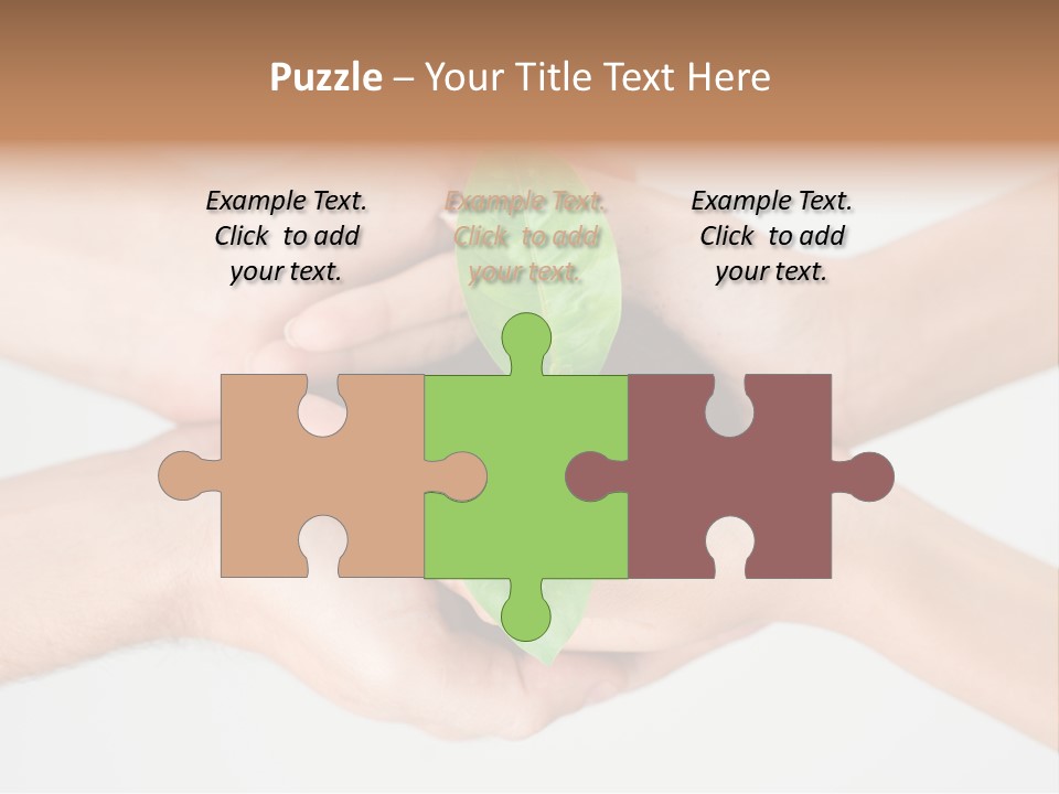 Hold Green Develop PowerPoint Template