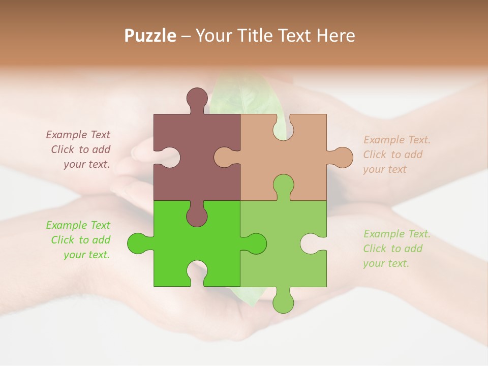 Hold Green Develop PowerPoint Template
