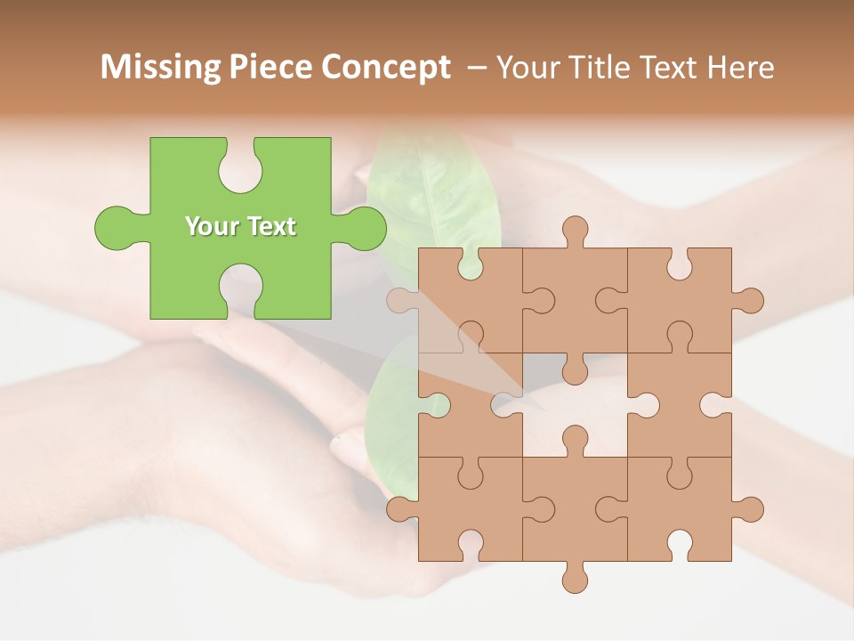 Hold Green Develop PowerPoint Template