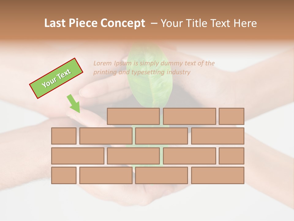 Hold Green Develop PowerPoint Template
