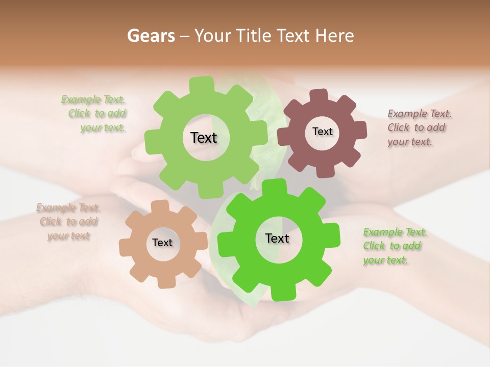 Hold Green Develop PowerPoint Template