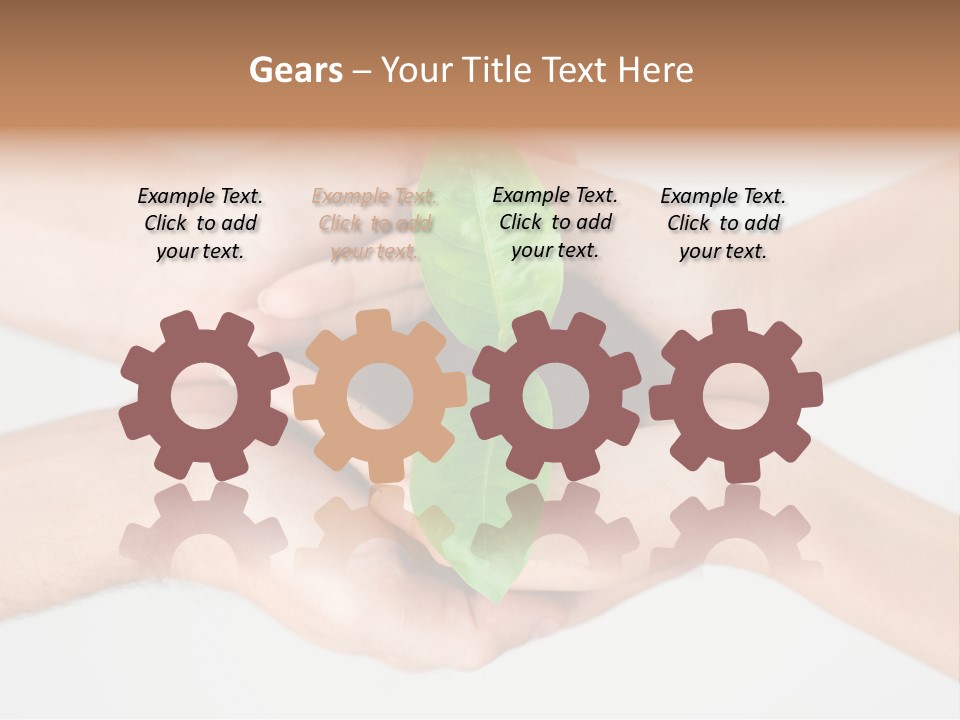 Hold Green Develop PowerPoint Template