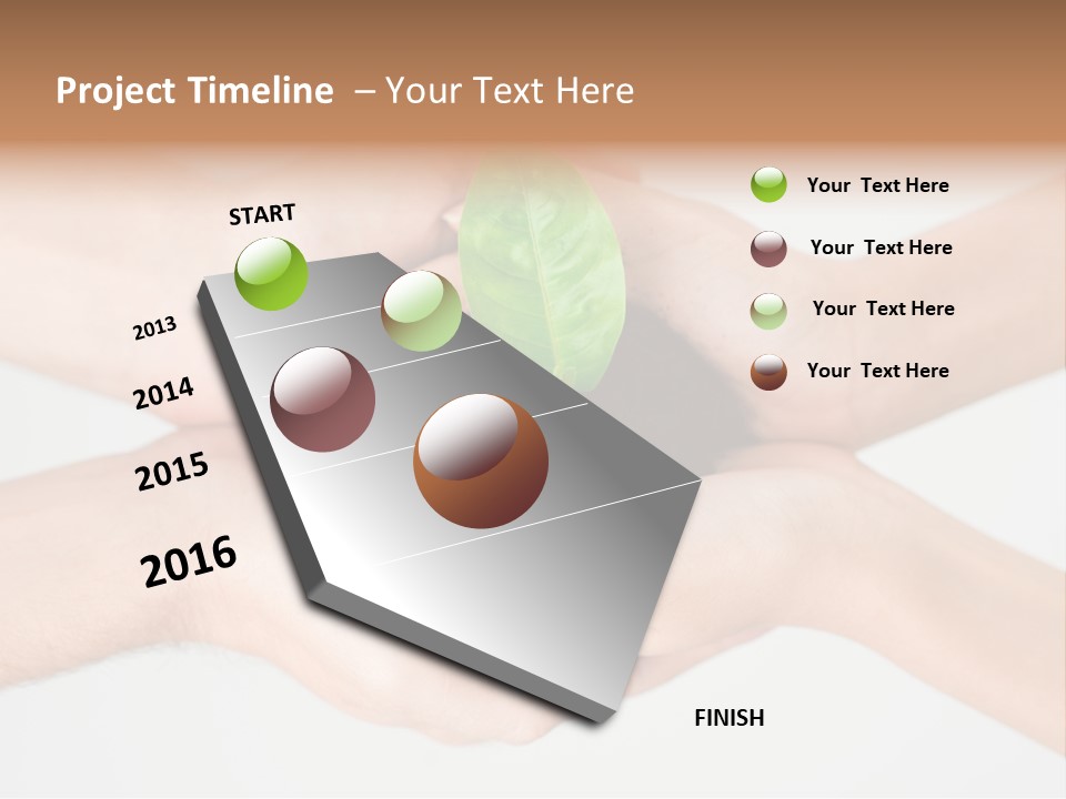 Hold Green Develop PowerPoint Template