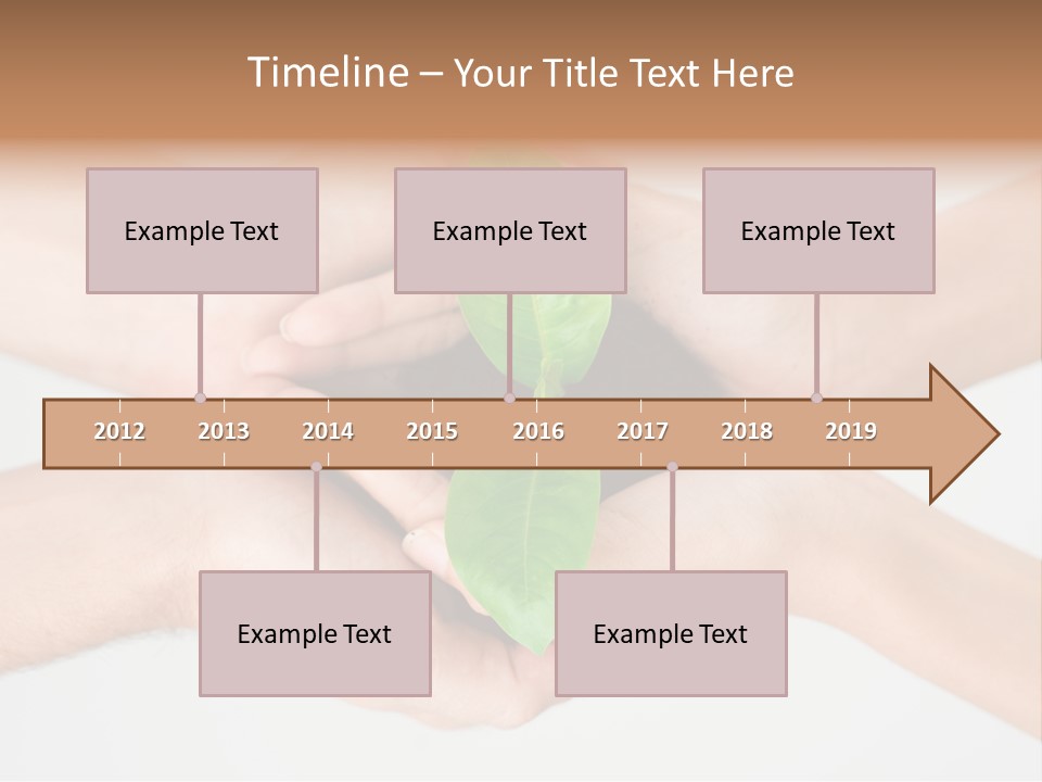 Hold Green Develop PowerPoint Template