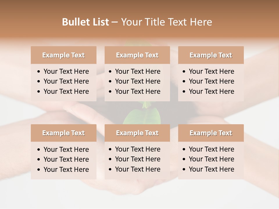 Hold Green Develop PowerPoint Template