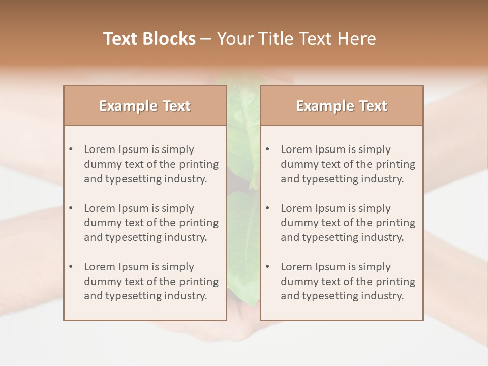 Hold Green Develop PowerPoint Template