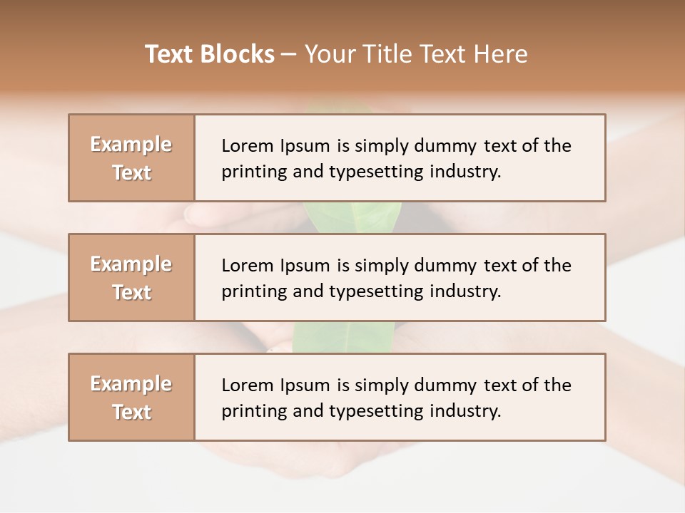 Hold Green Develop PowerPoint Template