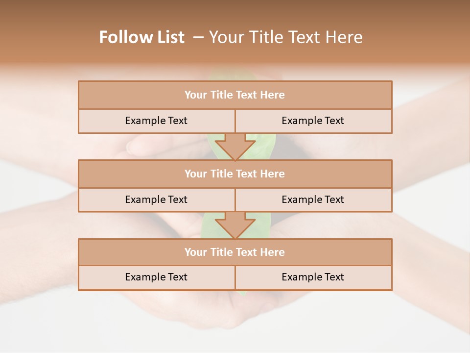Hold Green Develop PowerPoint Template