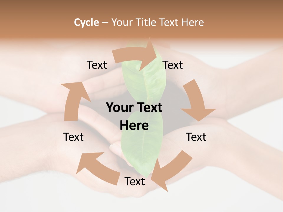 Hold Green Develop PowerPoint Template