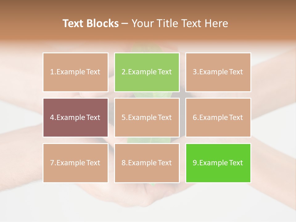 Hold Green Develop PowerPoint Template
