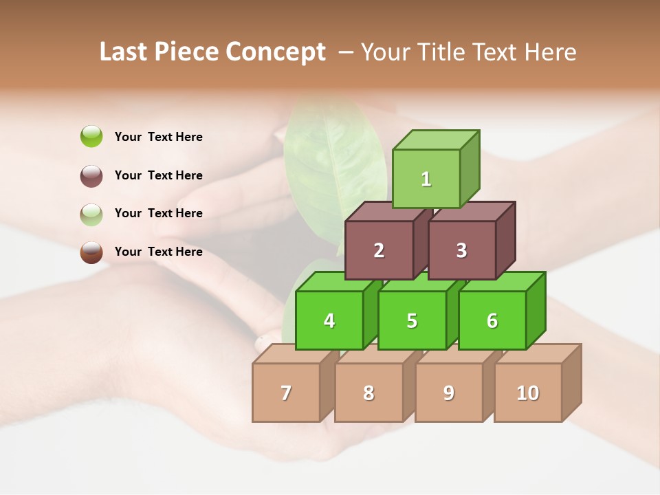 Hold Green Develop PowerPoint Template