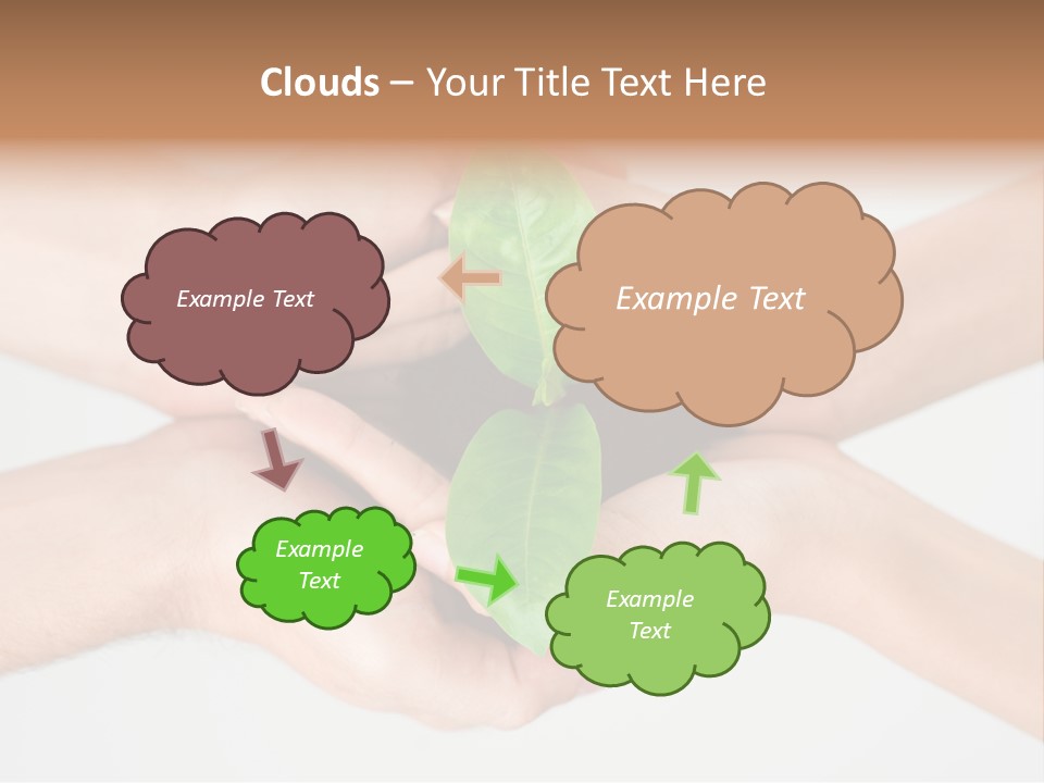Hold Green Develop PowerPoint Template