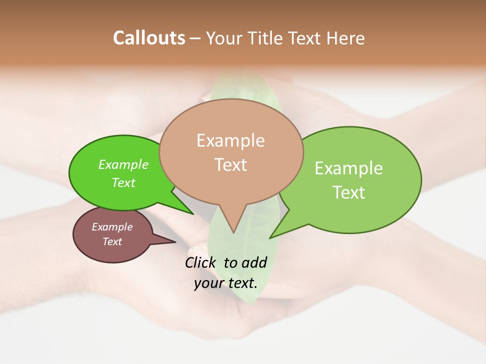 Hold Green Develop PowerPoint Template