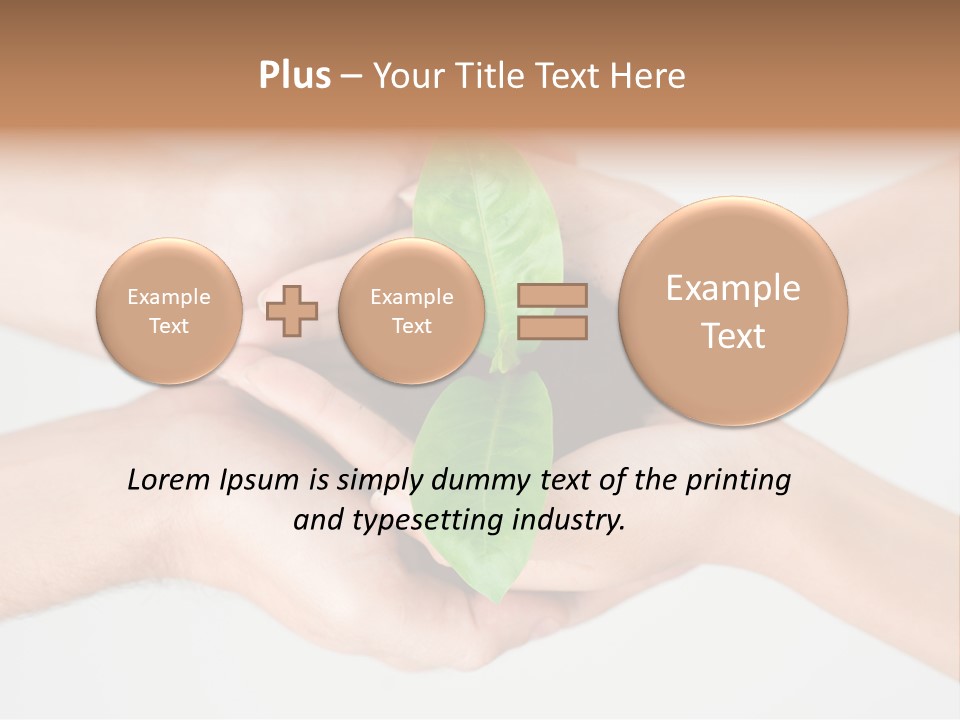 Hold Green Develop PowerPoint Template