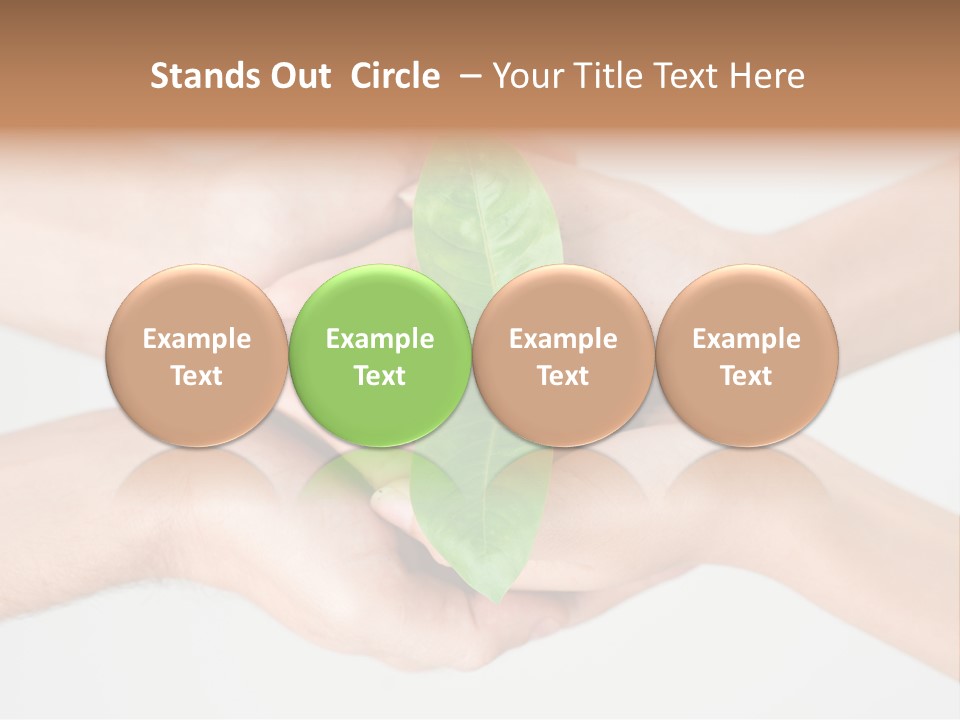 Hold Green Develop PowerPoint Template