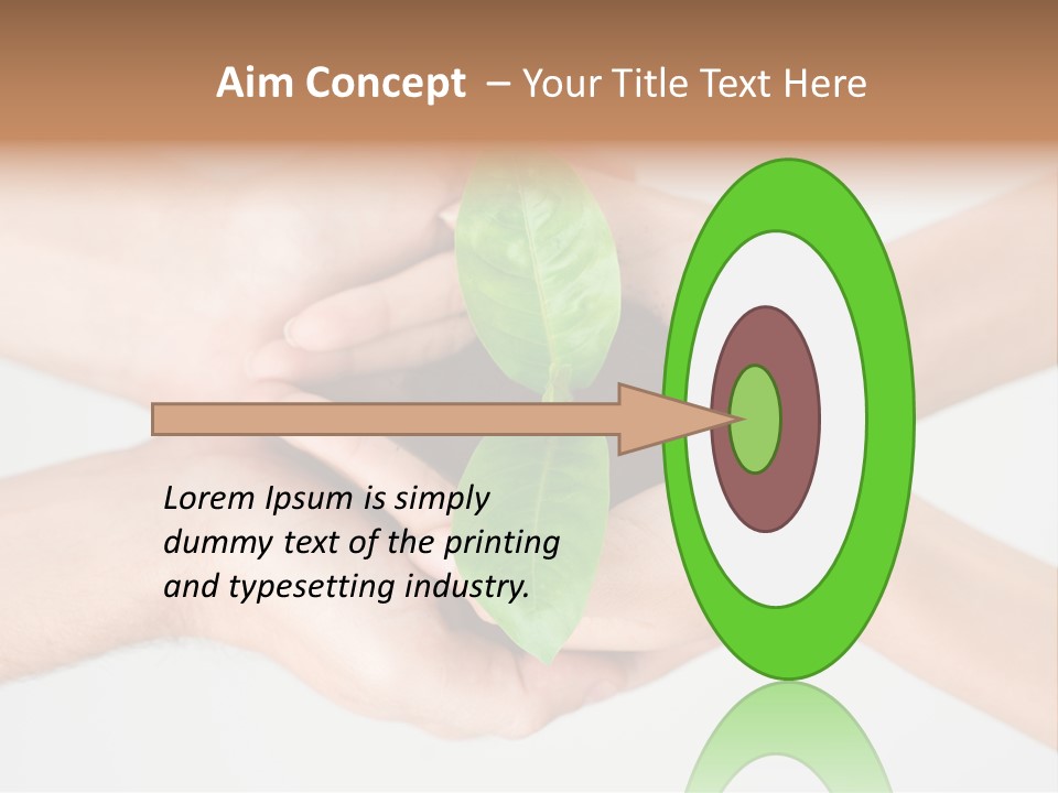 Hold Green Develop PowerPoint Template