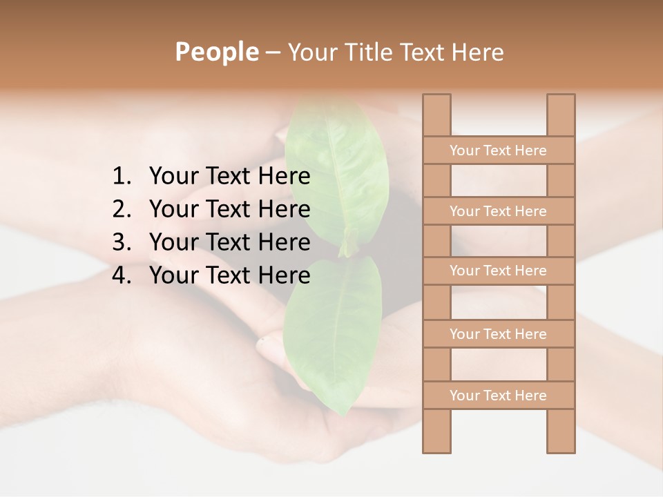 Hold Green Develop PowerPoint Template