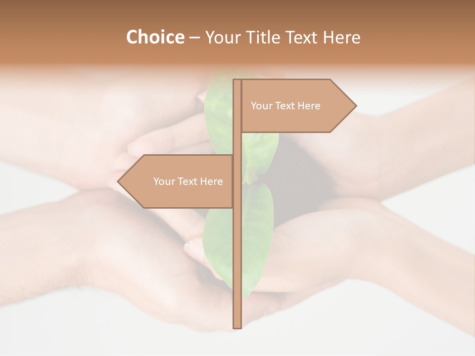 Hold Green Develop PowerPoint Template
